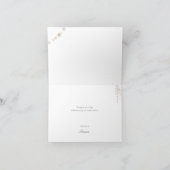 Carte de remerciement pour un mariage : Perles et (Intérieur)