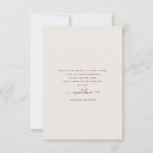 Carte de remerciement pour une baby shower bohème  (Dos)