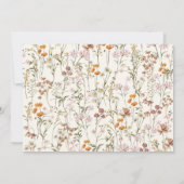 Carte de Remerciement pour une Baby Shower de Fleu (Dos)