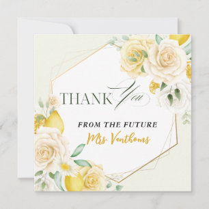 Carte de Remerciement pour une Baby Shower de Mari