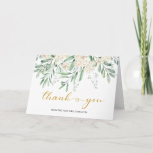 Carte de Remerciement pour une Baby Shower Élégant