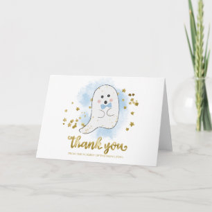 Carte de remerciement pour une baby shower Hallowe