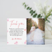 Carte de remerciement pour une baby shower sur le (Debout devant)