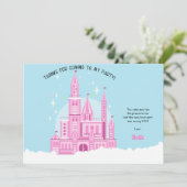 Carte de remerciement pour une fête d'anniversaire (Debout devant)