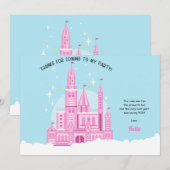 Carte de remerciement pour une fête d'anniversaire (Devant / Derrière)