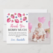 Carte de remerciement pour une fête d'anniversaire (Devant)