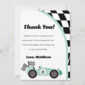 Carte de remerciement pour une fête d'anniversaire (Devant)