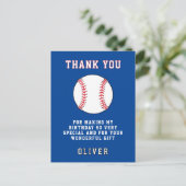 Carte de remerciement pour une fête d'anniversaire (Debout devant)