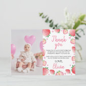 Carte de remerciement pour une fête d'anniversaire (Debout devant)