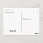 Carte de remerciement pour une fête d'anniversaire (Dos)