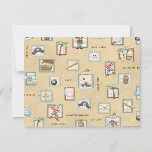 Carte de remerciement pour une fête d'anniversaire (Dos)