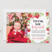 Carte de remerciement pour une fête d'anniversaire (Devant)