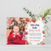 Carte de remerciement pour une fête d'anniversaire (Debout devant)