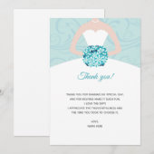 Carte de remerciement pour une fête de mariage rob (Devant / Derrière)