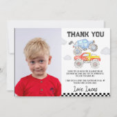 Carte de remerciement pour une photo d'anniversair (Devant)