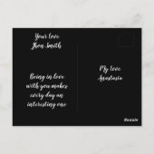 Carte de remerciement pour votre amour (Dos)