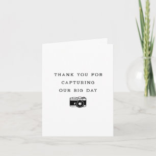 Carte de remerciement pour votre mariage pour le p