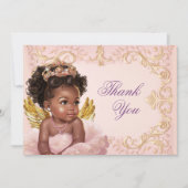 Carte de remerciement Princesse Afro-Américaine (Devant)