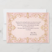 Carte de remerciement Princesse Afro-Américaine (Dos)