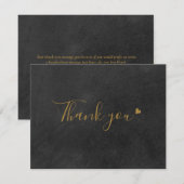 Carte de remerciement professionnelle avec écritur (Devant / Derrière)