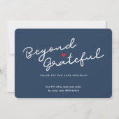 Carte de remerciement professionnelle Simple Moder (Devant)