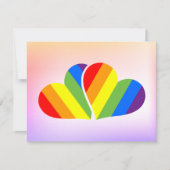 Carte de remerciement Rainbow Couple (Devant)