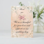 Carte de remerciement Red Roses (Debout devant)