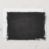 Carte de remerciement Rockstar Rocker Chalk Grunge (Dos)