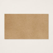 Carte de remerciement Rustic Kraft Script (Dos)