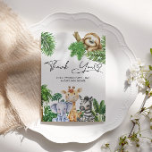 Carte de remerciement Safari Tropical