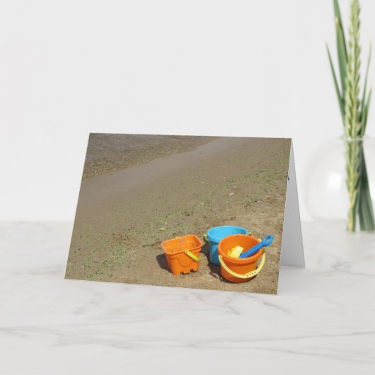 Carte de remerciement "Sand Castle Tools" (Devant)