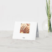 Carte de remerciement scintillante de lumières de (Dos)