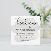 carte de remerciement simple (Debout devant)