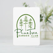 Carte de remerciement simple (Debout devant)