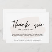 Carte de remerciement simple (Devant / Derrière)