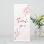 Carte de remerciement simple (Debout devant)