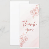 Carte de remerciement simple (Devant / Derrière)