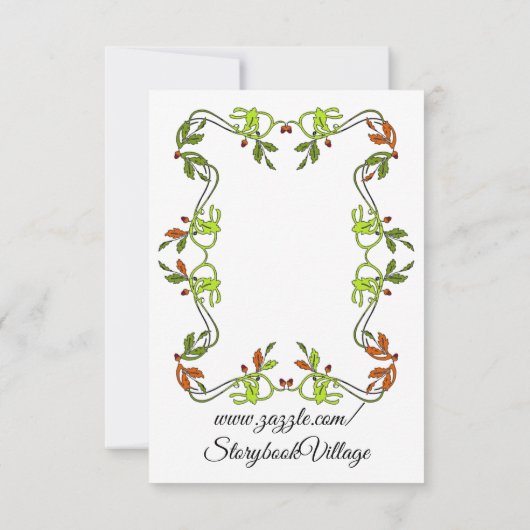 Carte de remerciement simple (Dos)