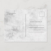 Carte de remerciement simple avec photo de bébé et (Dos)