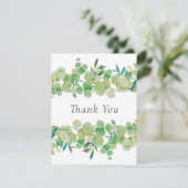 Carte de remerciement Simple Business Eucalyptus F (Debout devant)