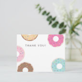 Carte de remerciement simple donut (Debout devant)