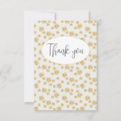 Carte de remerciement simple et fleurie (Devant)