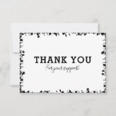 Carte de remerciement simple moderne White Busines (Devant)