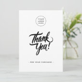 Carte de remerciement simple pour entreprise - Ajo (Debout devant)