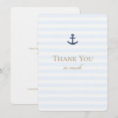 Carte de remerciement simple sur le thème nautique (Devant / Derrière)