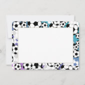 Carte de remerciement Soccer Flat (Devant)