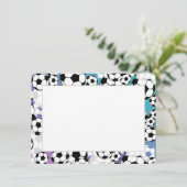 Carte de remerciement Soccer Flat Card (Debout devant)