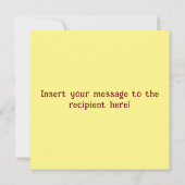 Carte de remerciement Souris & Champignon (Dos)