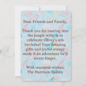 Carte de remerciement "Sous l'océan", Anniversaire (Dos)