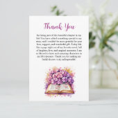 Carte de remerciement sur le thème du livre Hydran (Debout devant)